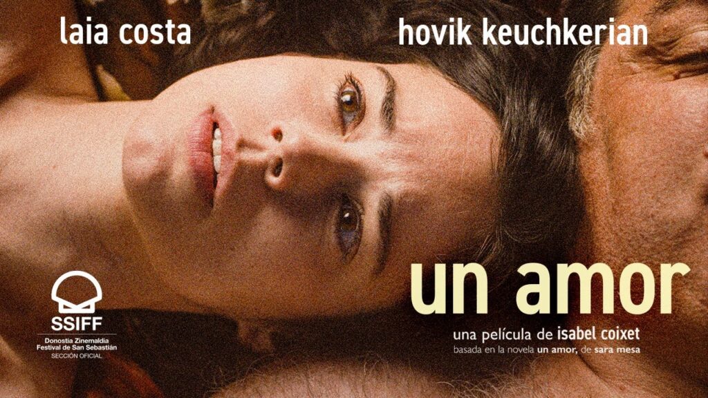 Cartel de "Un amor" en el festival de cine.