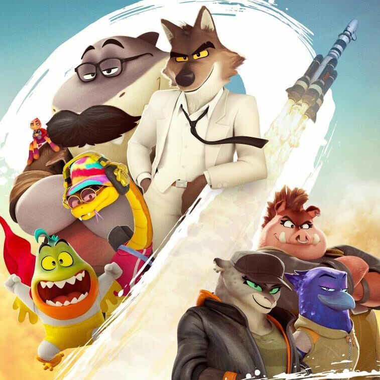 Póster de película animada Los Tipos Malos.