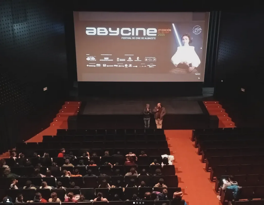 Festival de cine Abycine en Albacete, sala llena.