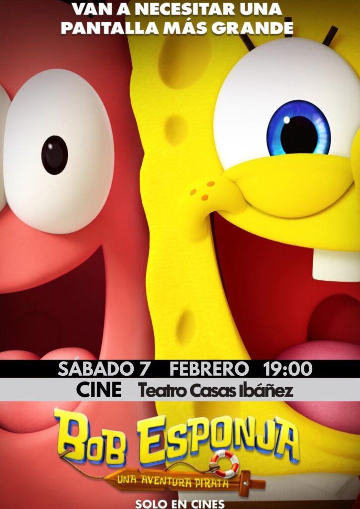 Cartel Bob Esponja película pirata cine