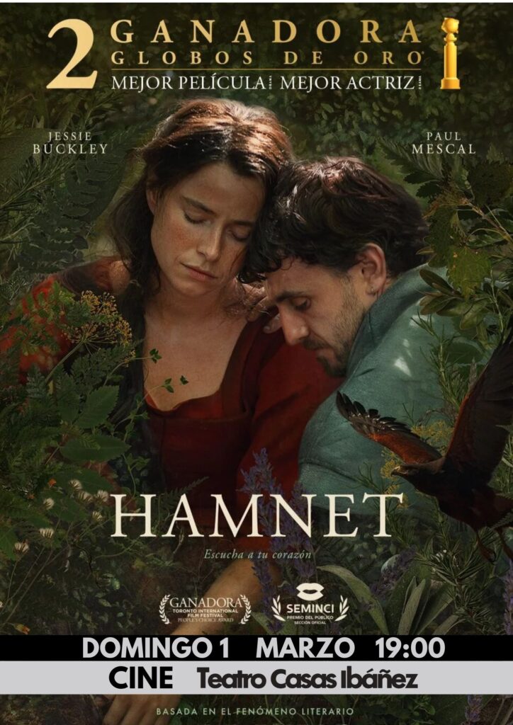 Cartel de la película Hamnet, gala cine teatro.