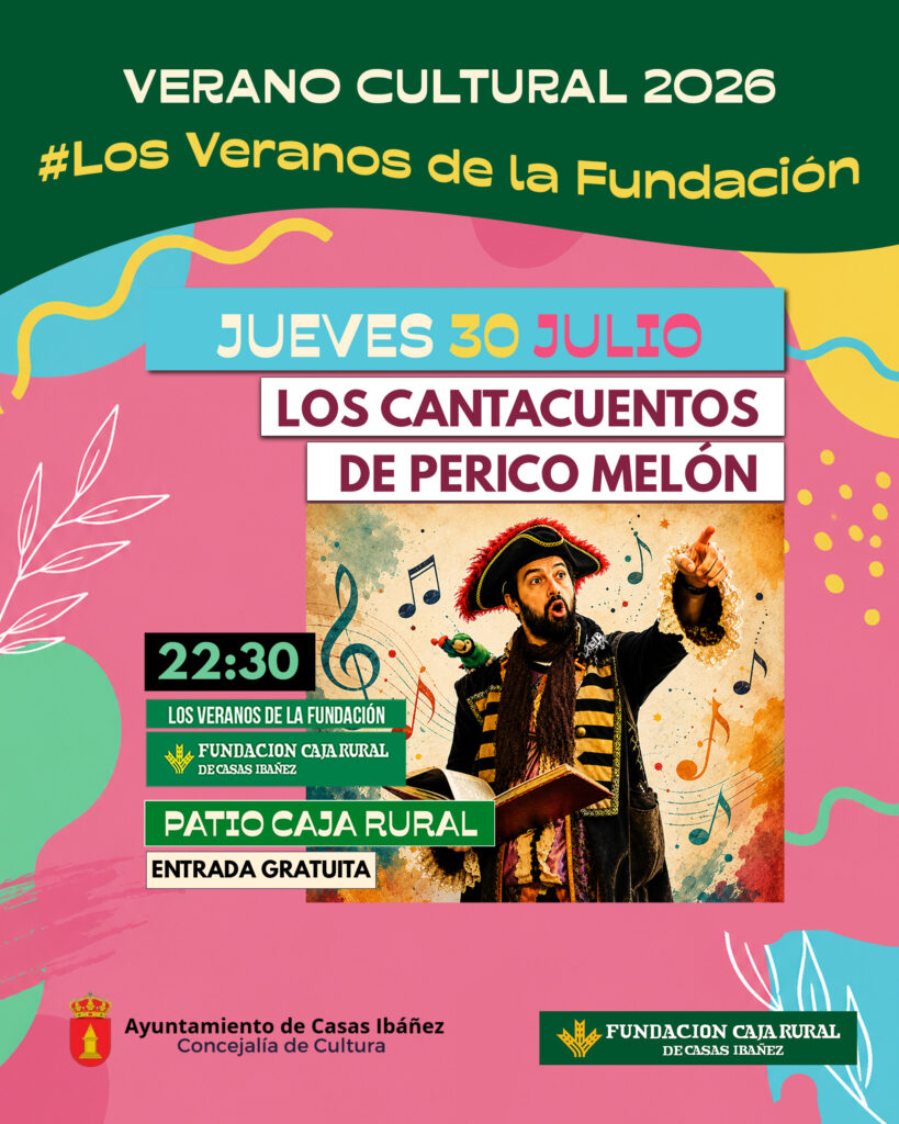 Cartel Verano Cultural 2026 Los Cantacuentos