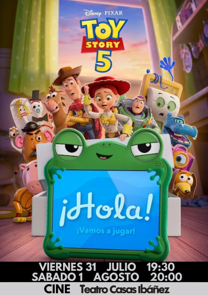 Cartel Toy Story 5 con personajes principales