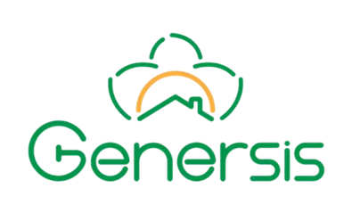 Logotipo verde y amarillo de Genersis
