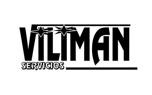 Logotipo VILMAN Servicios con estrellas decorativas