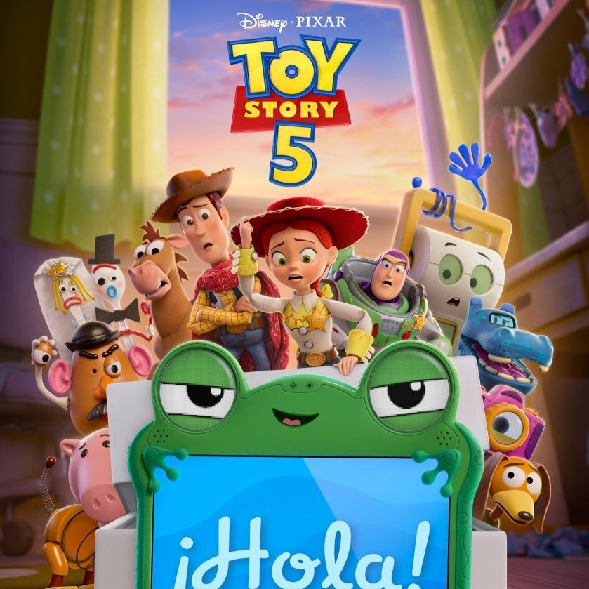 Póster de Toy Story 5 con personajes principales