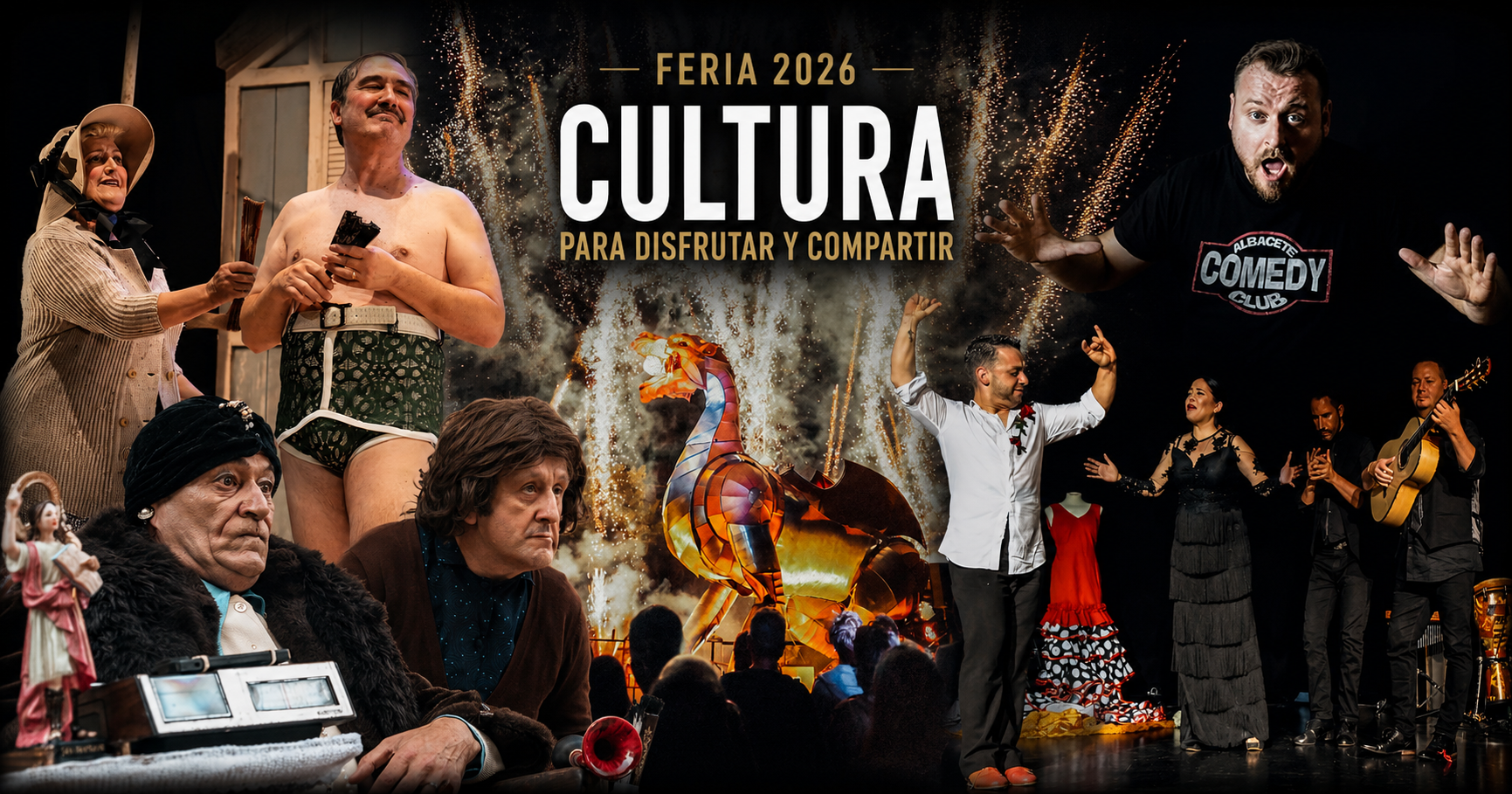 Cultura en Feria 2026 en Casas Ibáñez: teatro, cine y espectáculos para disfrutar en familia