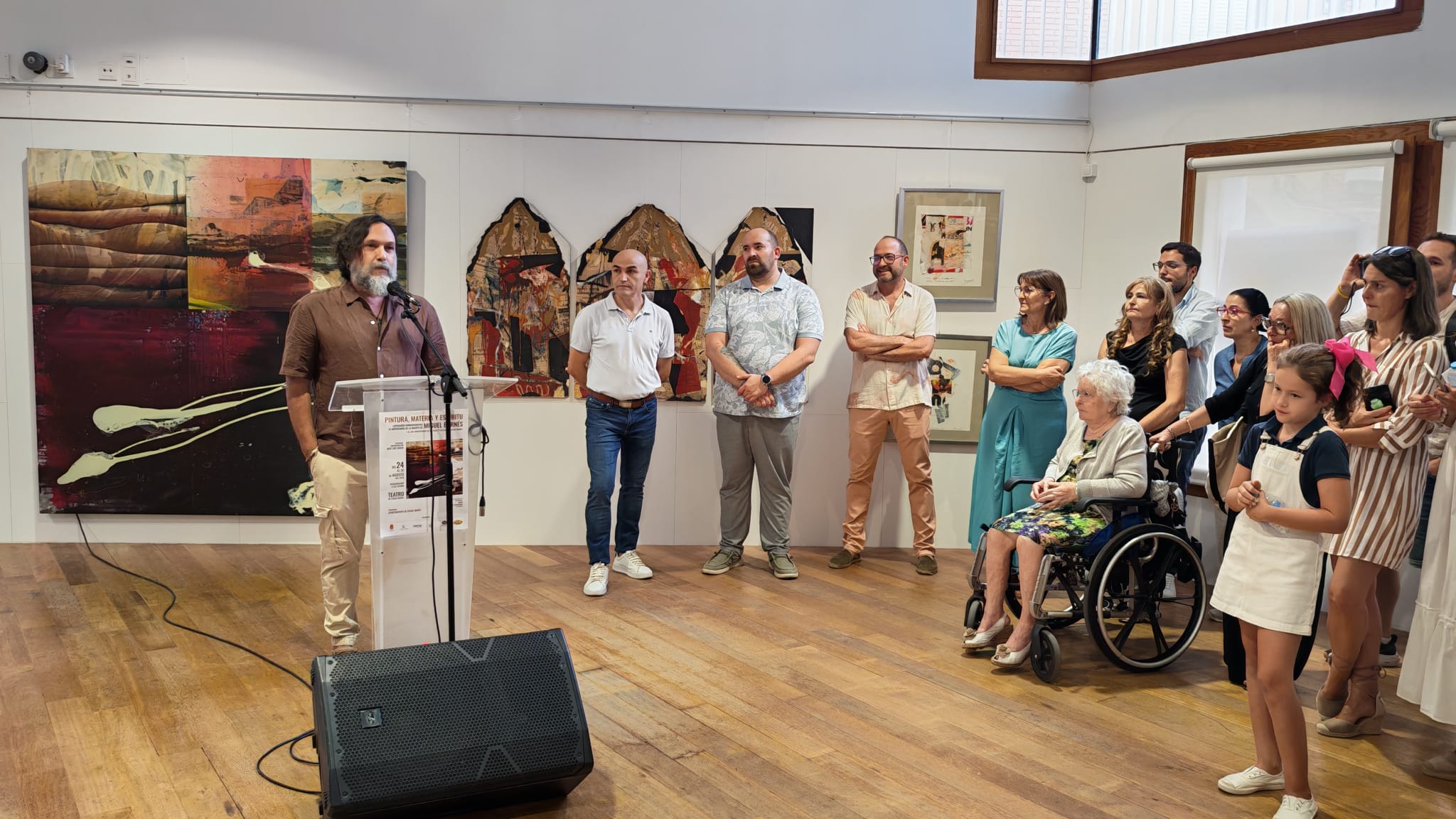 “Miguel Barnés: pintura, materia y espíritu” en el 150 aniversario de la Feria de Casas Ibáñez