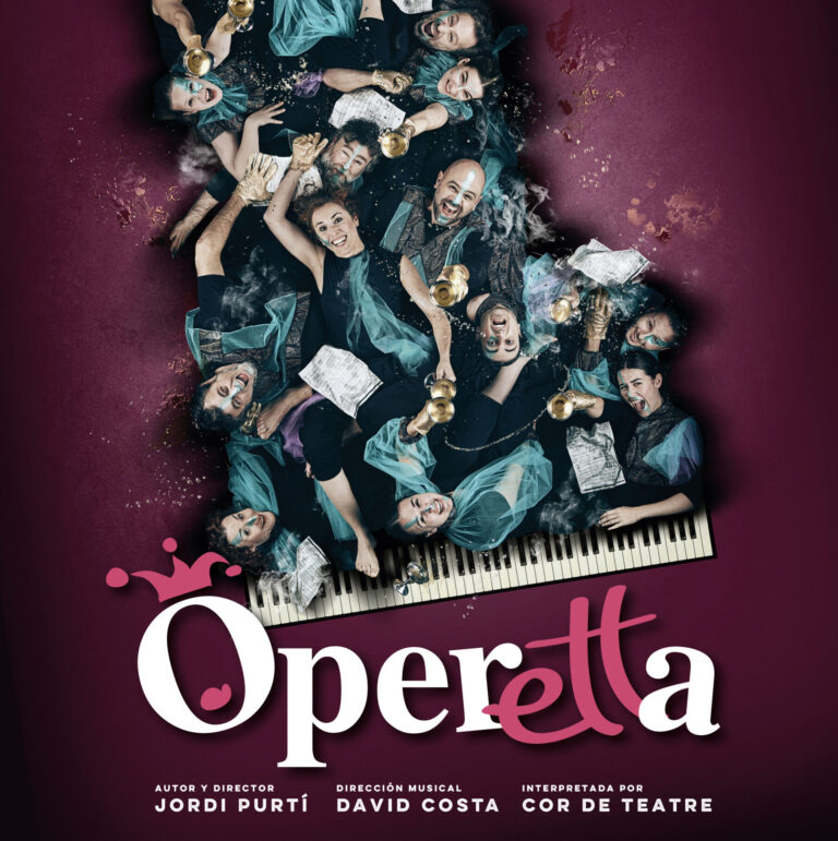Cartel de Òpera amb Cor de Teatre alrededor de piano
