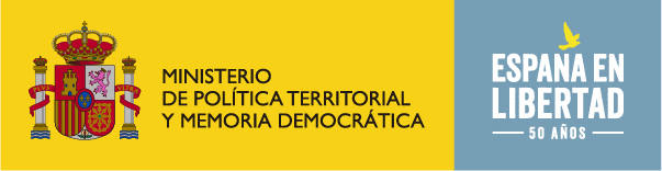 Logotipos del Ministerio y España en Libertad, 50 años
