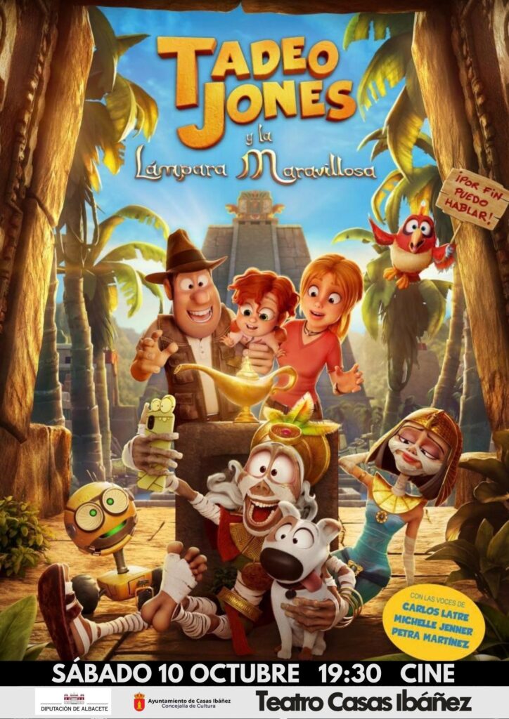Cartel de Tadeo Jones y la lámpara maravillosa