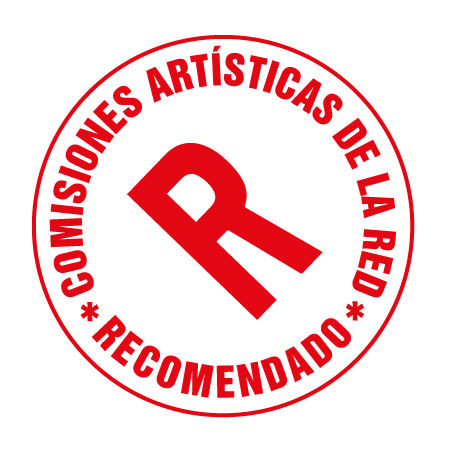 Sello rojo de Comisiones Artísticas de la Red recomendado