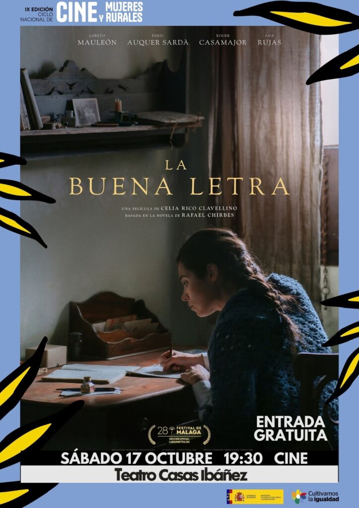 Cartel de La buena letra en Cine Mujeres Rurales