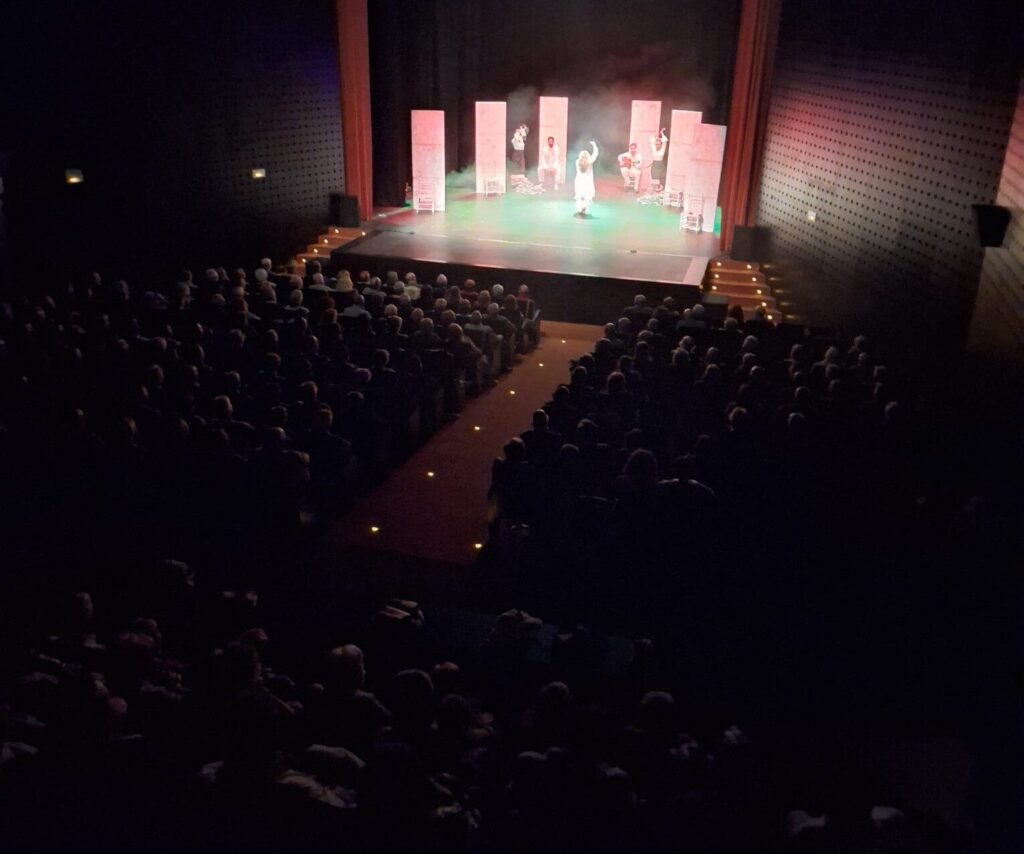 Espectáculo de danza en un teatro lleno de público