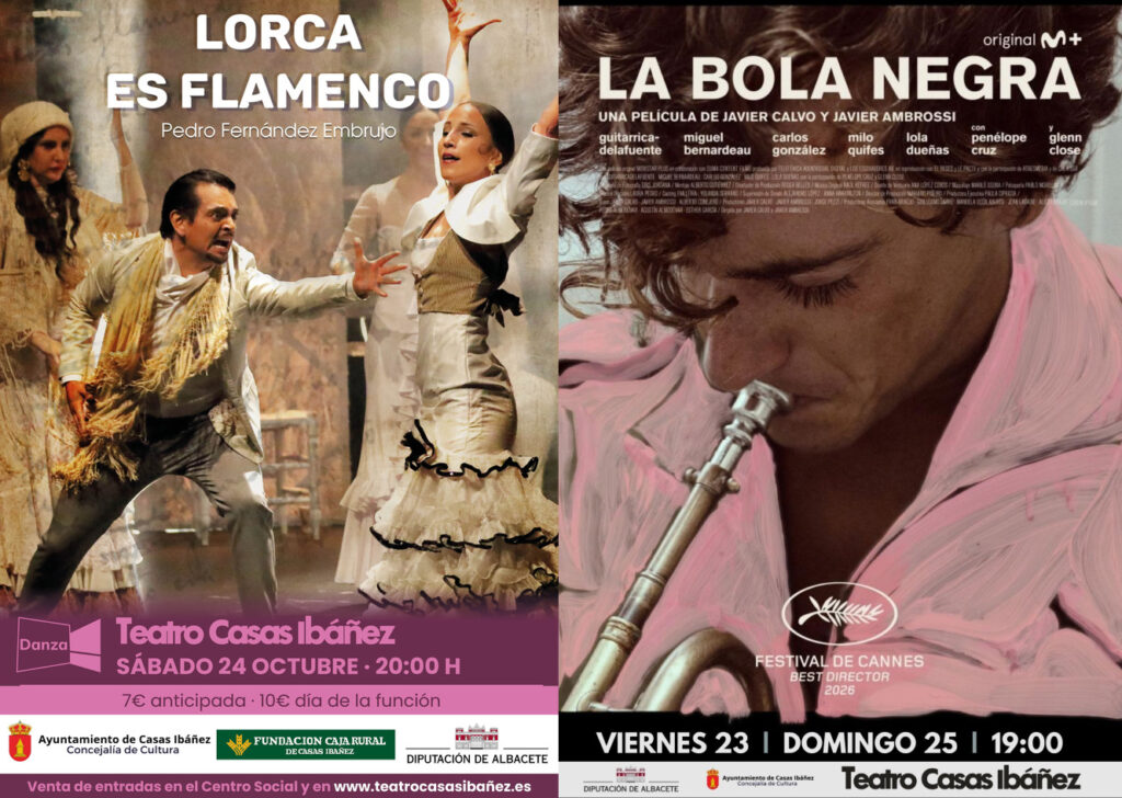 Carteles de Lorca es flamenco y La bola negra